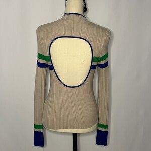 BDG (Urban Outfitters) Cutout Back Fitted Mockneck Sweater Size M
